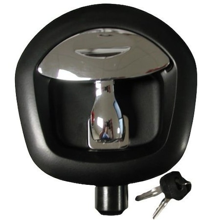 Eberhard Manufacturing Co 3 Pt. Blk Die Cast, Chr T, W/Cyl EMC 18430-50 L J202